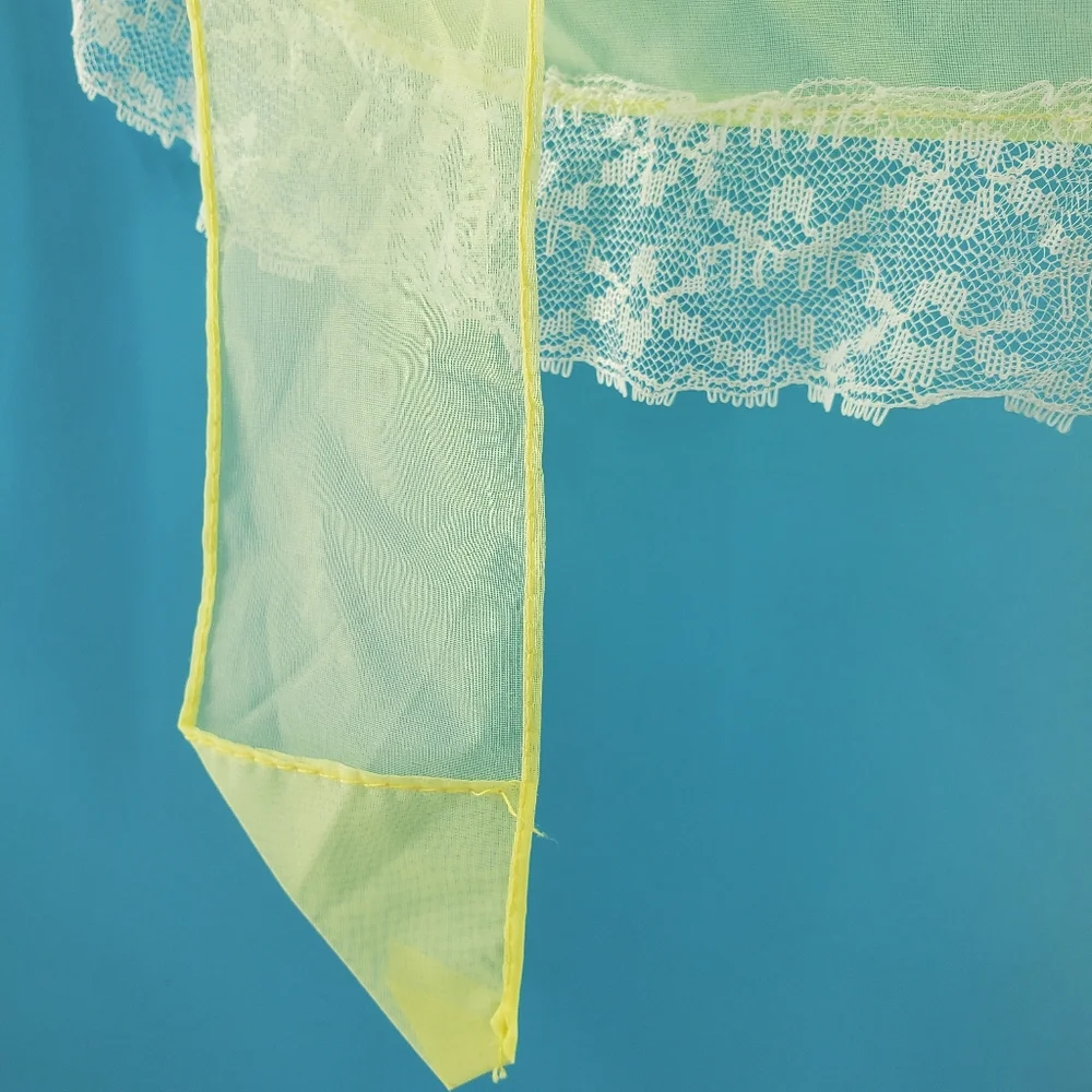Vintage late 50s sheer wedding ring apron - Picture 5 of 7